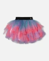 Deux Par Deux Multi Layer Mesh Skirt In Multi