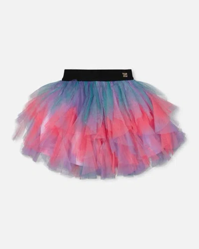 Deux Par Deux Babies'  Multi Layer Mesh Skirt