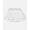 Deux Par Deux Girls' Glittering Tulle Skirt - Little Kid In Off White