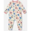 Deux Par Deux One-piece Organic Cotton Pajama In Multi