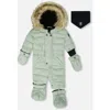 Deux Par Deux One-piece Original Puffy Snowsuit In Green