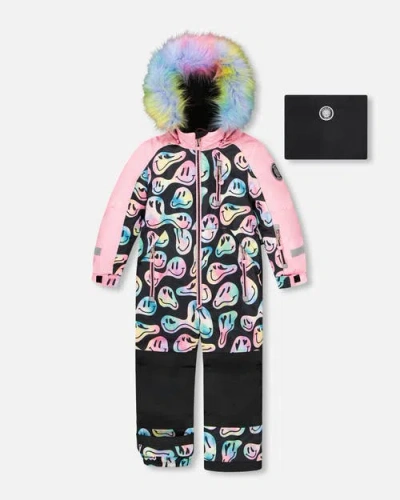 Deux Par Deux Kids'  One-piece Play Snowsuit In Multi
