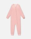 Deux Par Deux Babies'  One-piece Thermal Underwear In Pink