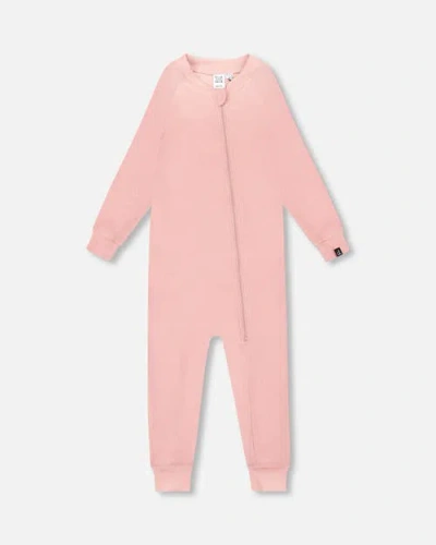 Deux Par Deux Babies'  One-piece Thermal Underwear In Pink