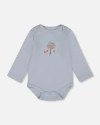 Deux Par Deux Babies'  Organic Cotton Allover In Gray