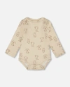 Deux Par Deux Organic Cotton Allover Puppy In Neutral