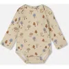 Deux Par Deux Organic Cotton Allover Tree In Neutral