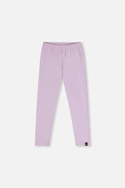 Deux Par Deux Kids' Organic Cotton Leggings Lavender In Purple
