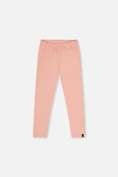Deux Par Deux Kids' Organic Cotton Leggings Pink