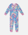 Deux Par Deux Kids'  Organic Cotton Two-piece Pajamas In Blue