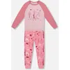 Deux Par Deux Babies'  Organic Cotton Two-piece Pajamas In Pink