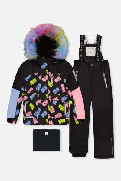 Deux Par Deux Kids'  Play Gummy Bear Jacket & Reinforced Pants Two Piece Snowsuit In Multi