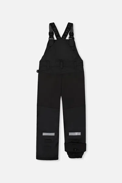 Deux Par Deux Kids' Play Overall Snow Bib Black