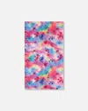 Deux Par Deux Printed Beach Towel Butterflies On Multicolored Background
