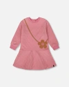 Deux Par Deux Quilted Dress In Pink