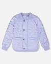 Deux Par Deux Quilted Mid-season Jacket In Multi
