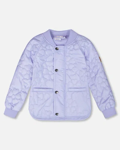 Deux Par Deux Babies'  Quilted Mid-season Jacket In Multi