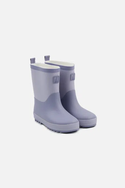 Deux Par Deux Kids' Rain Boots Mauve In Multi