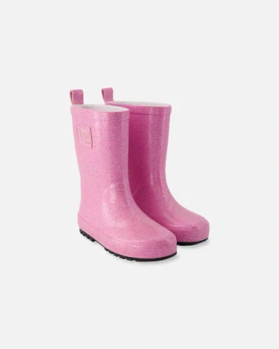 Deux Par Deux Kids'  Rain Boots In Pink