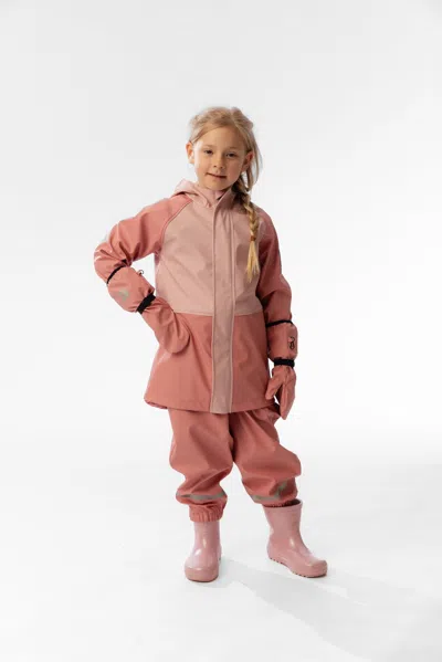 Deux Par Deux Kids' Rain Jacket Pink