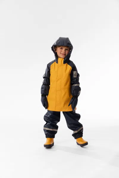 Deux Par Deux Kids' Rain Jacket Yellow