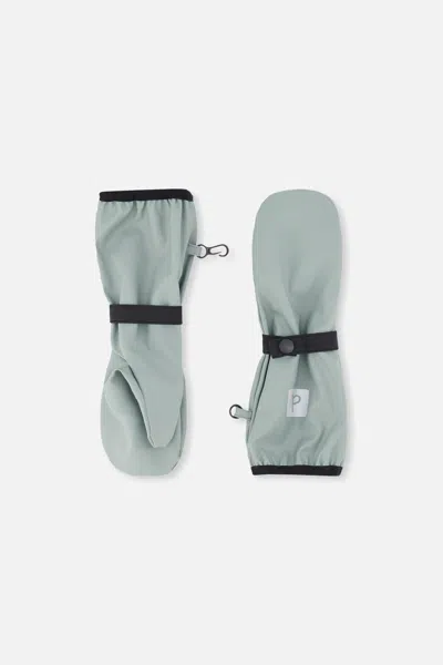 Deux Par Deux Kids' Rain Mittens Sage Green