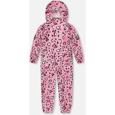 Deux Par Deux Kids'  Rain One-piece Heart In Multi