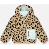 Deux Par Deux Reversible Mid-season Jacket Leopard In Neutral