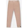 Deux Par Deux Rib Striped Leggings In Pink