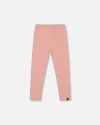 Deux Par Deux Ribbed Leggings In Pink