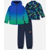 Deux Par Deux In Royal Blue And Green Gradient