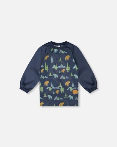 Deux Par Deux Babies'  School Apron Animal In Multi
