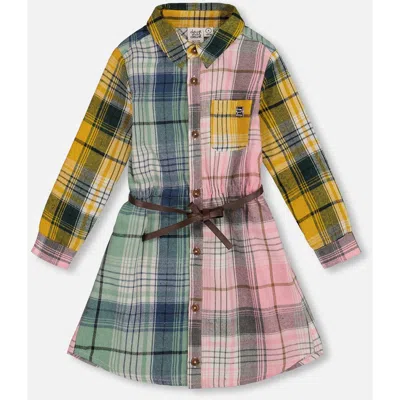 DEUX PAR DEUX DEUX PAR DEUX SHIRT DRESS WITH BELT