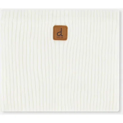 Deux Par Deux Kids'  Soft Ribbed Knit Neckwarmer In White