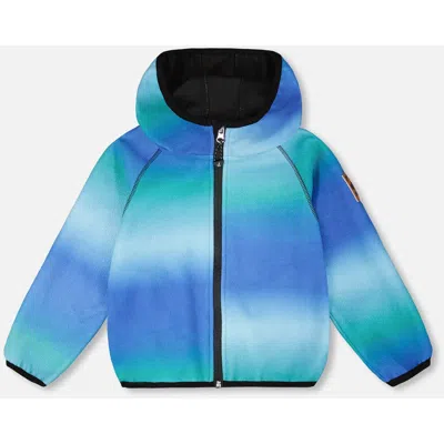Deux Par Deux Kids'  Softshell Gradient Jacket In Multi