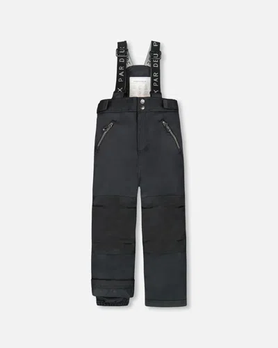Deux Par Deux Kids' Solid Play Snow Pants Black