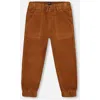 Deux Par Deux Stretch Corduroy Jogger Pants In Brown