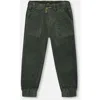 Deux Par Deux Kids'  Stretch Corduroy Jogger Pants In Green