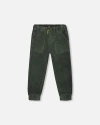 Deux Par Deux Stretch Corduroy Jogger Pants In Green