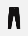 Deux Par Deux Stretch Twill Pants In Black