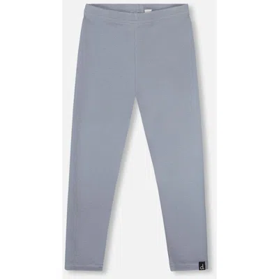 Deux Par Deux Kids'  Super Soft Ribbed Leggings In Blue