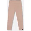 Deux Par Deux Kids'  Super Soft Ribbed Leggings In Brown