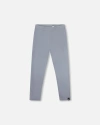 Deux Par Deux Kids'  Super Soft Ribbed Leggings In Gray