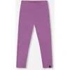 Deux Par Deux Babies'  Super Soft Ribbed Leggings In Purple