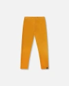 Deux Par Deux Super Soft Ribbed Leggings In Yellow