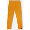 Deux Par Deux Kids'  Super Soft Ribbed Leggings In Yellow