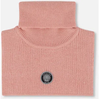 Deux Par Deux Kids'  Turtleneck Neckwarmer In Pink