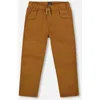 Deux Par Deux Twill Jogger Pants With Patch Pockets In Multi