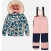 Deux Par Deux Kids'  Two-piece Discover Snowsuit With Jacket In Green
