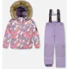 Deux Par Deux Kids'  Two-piece Discover Snowsuit With Jacket In Purple